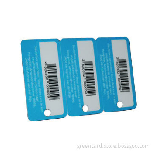 Barcode Cards, 4-color Offset Printing, Sized 86 x 54mm